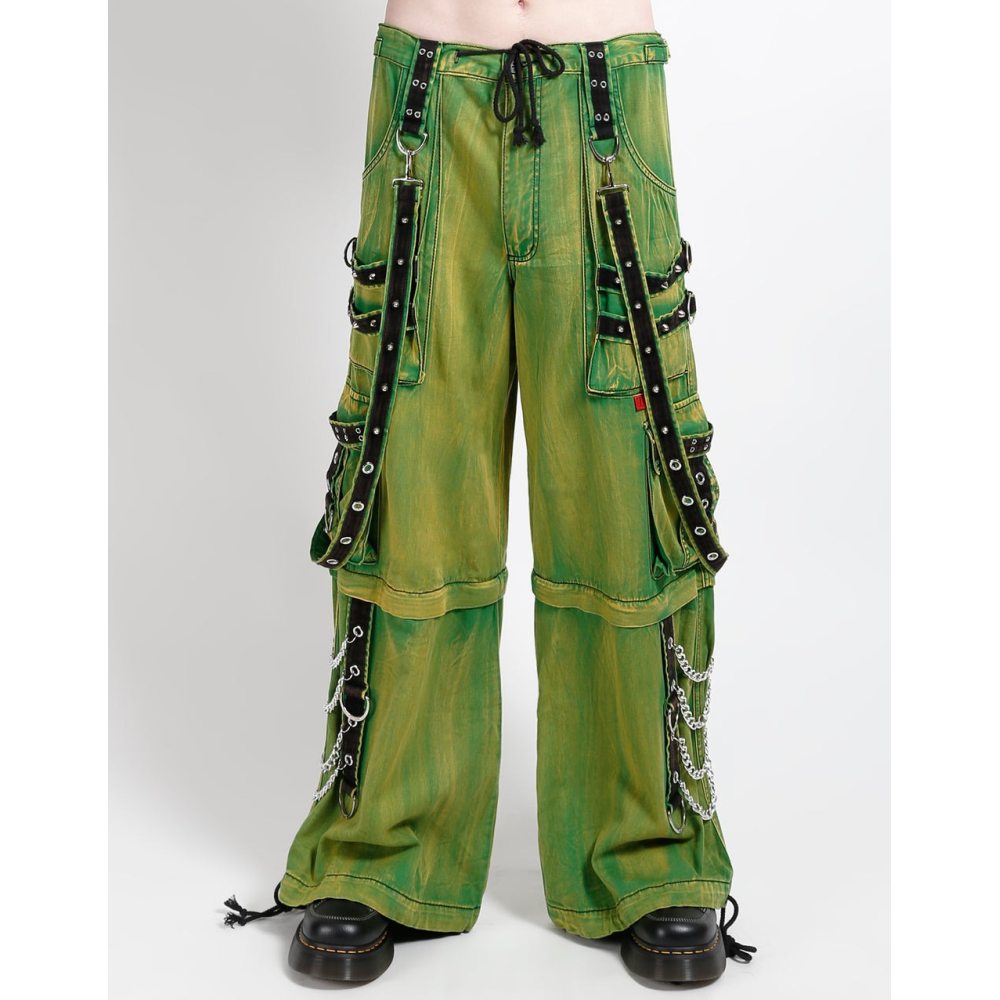 Tripp NYC - Jam Green Slime Wash Wide leg trousers - Green